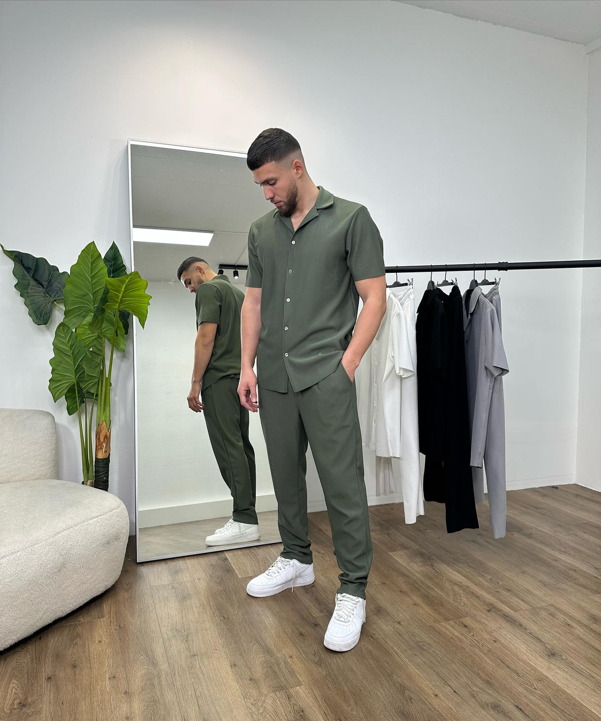 Ensemble Namaskar Vert Olive