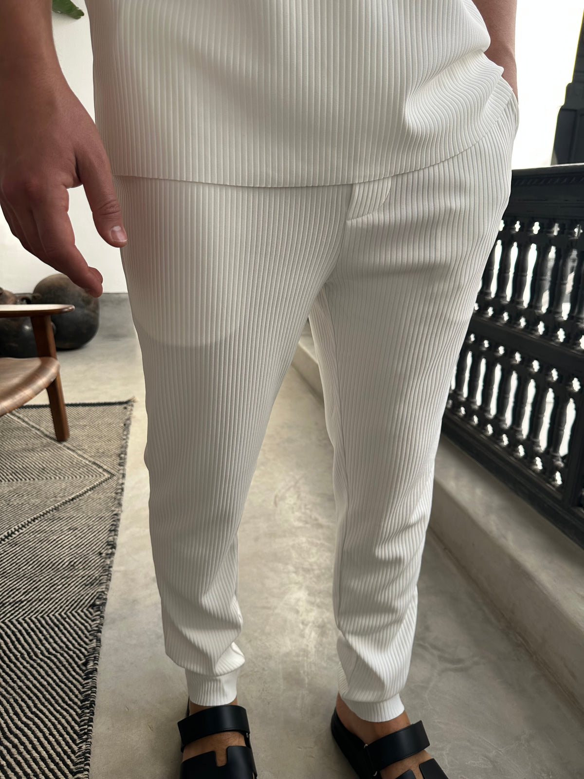 Ensemble Plissé BLANC