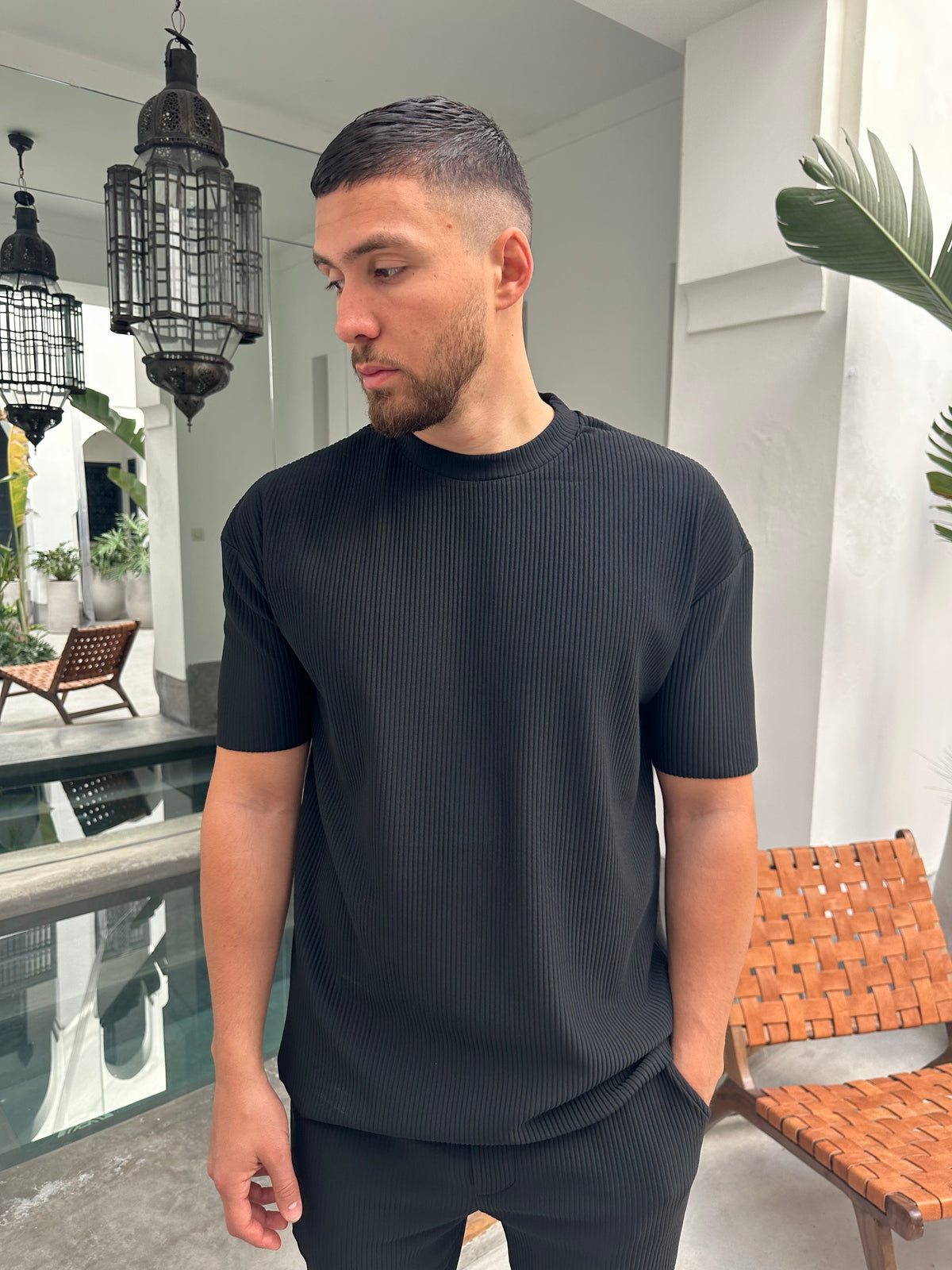 Ensemble plissé NOIR