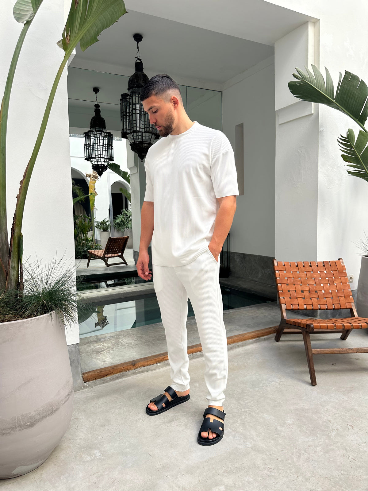 Ensemble Plissé BLANC