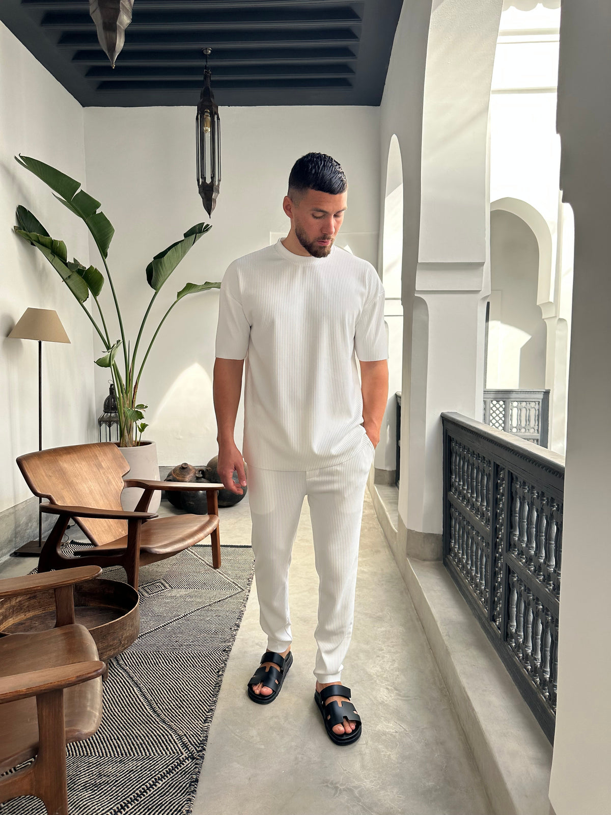 Ensemble Plissé BLANC