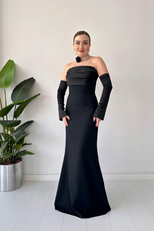 Robe de soirée Alya noire