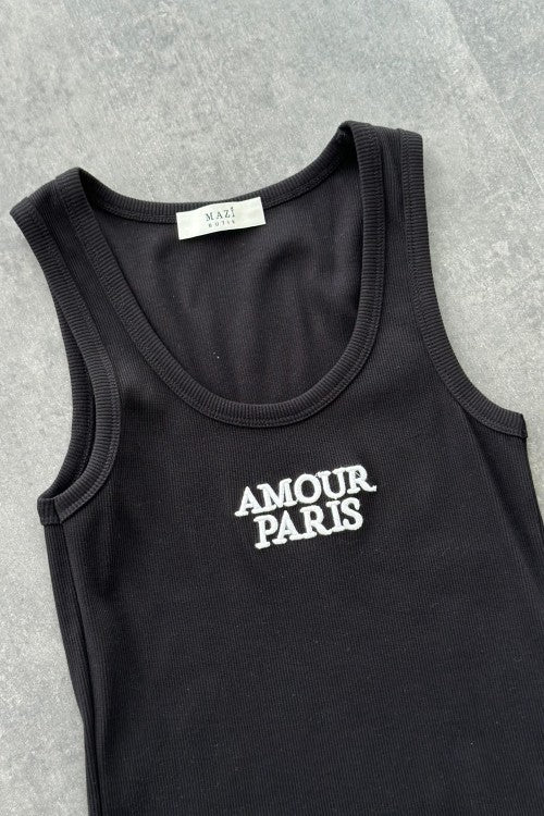 Débardeur Amour Noir