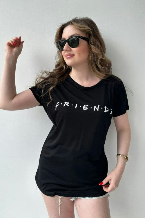 T-shirt Friends noir