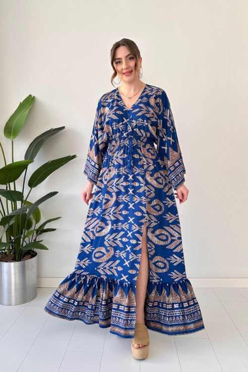 Robe française Gipel bleu marine