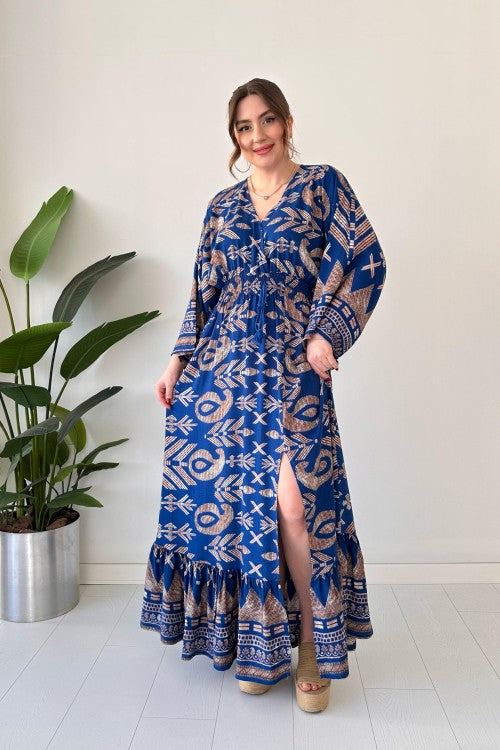 Robe française Gipel bleu marine