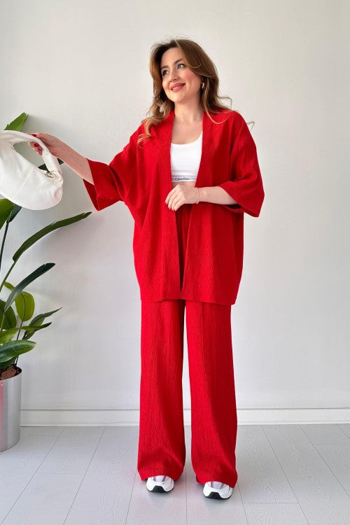 Costume deux pièces Gofre rouge