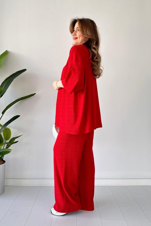 Costume deux pièces Gofre rouge