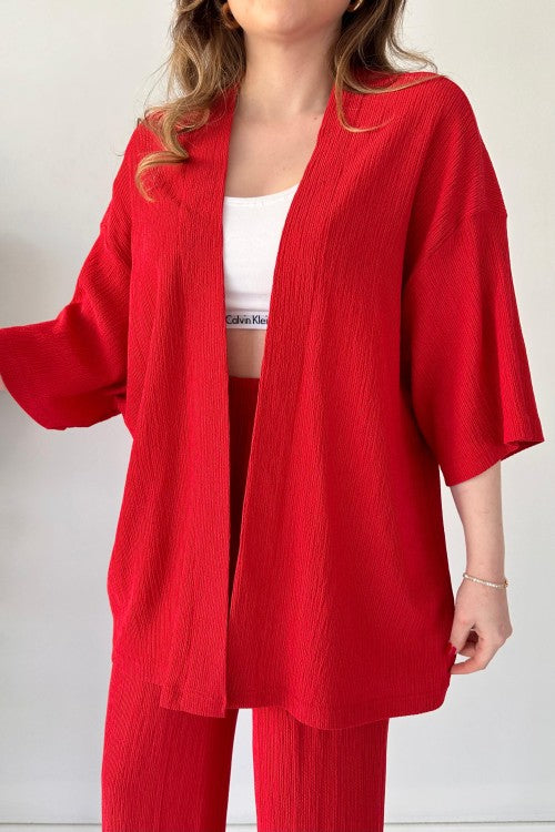 Costume deux pièces Gofre rouge