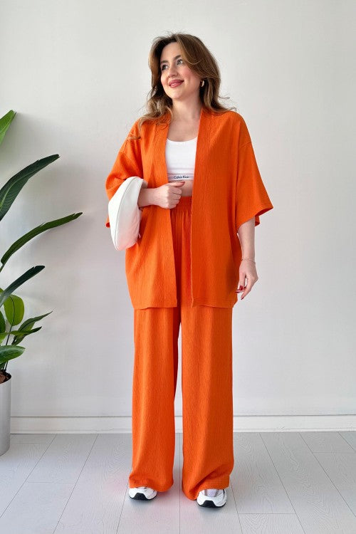 Combinaison deux pièces Gofre Orange