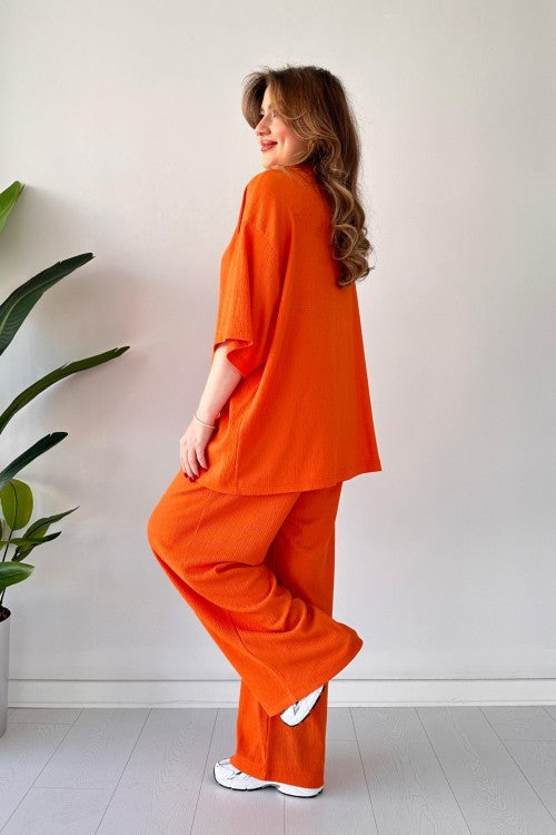 Combinaison deux pièces Gofre Orange