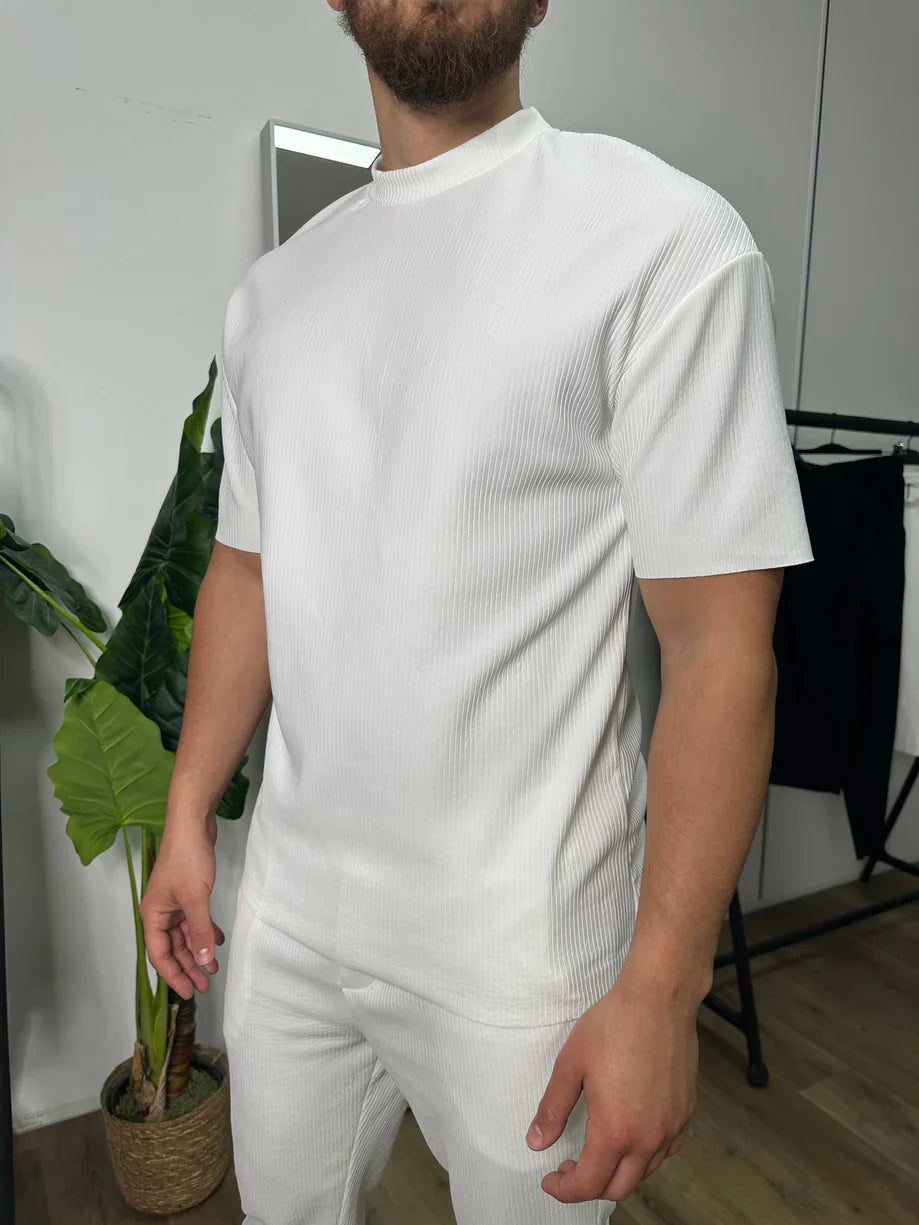 ENSEMBLE PLISSÉ BLANC