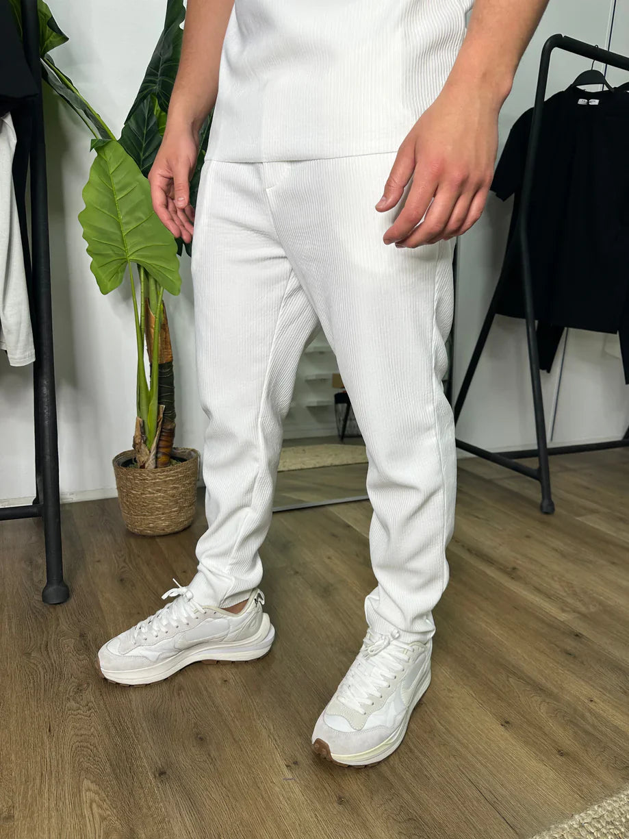 ENSEMBLE PLISSÉ BLANC