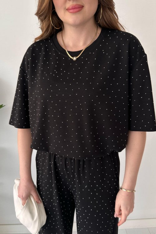 Ensemble Mini Glitter Modal Noir