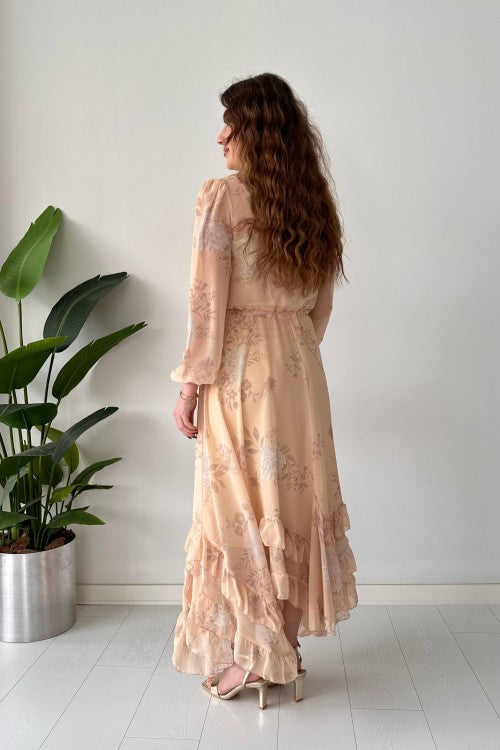 Robe en mousseline de soie de rêve, bouche de bébé