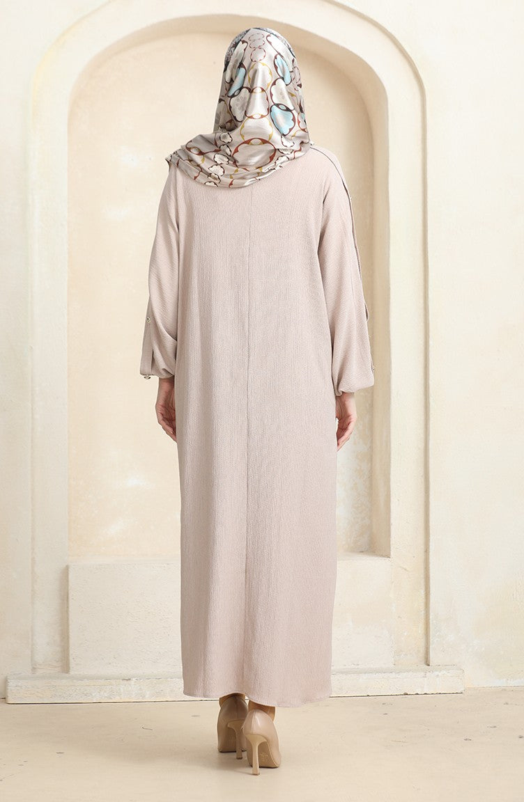 Abaya Robe En Tissu Bürümcük 1023-03 Pierre 1023-03