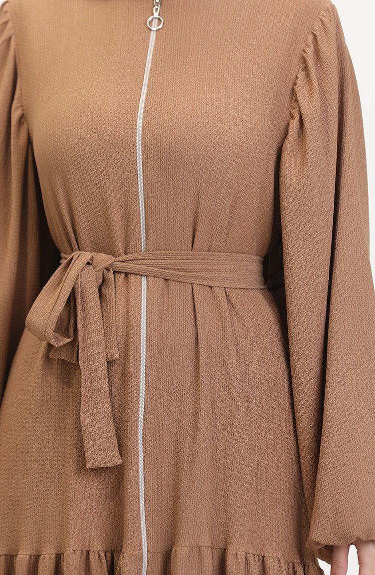 Abaya Manches Ballon 1026-06 Vison 1026-06