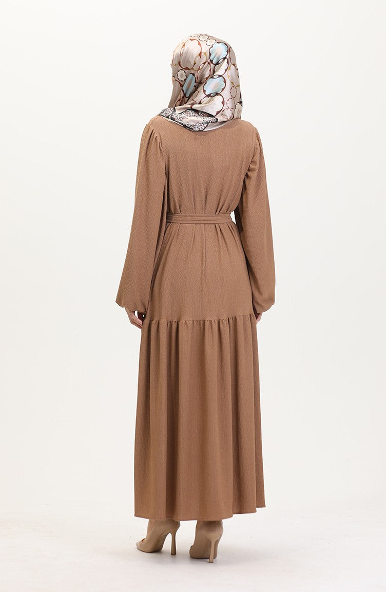 Abaya Manches Ballon 1026-06 Vison 1026-06