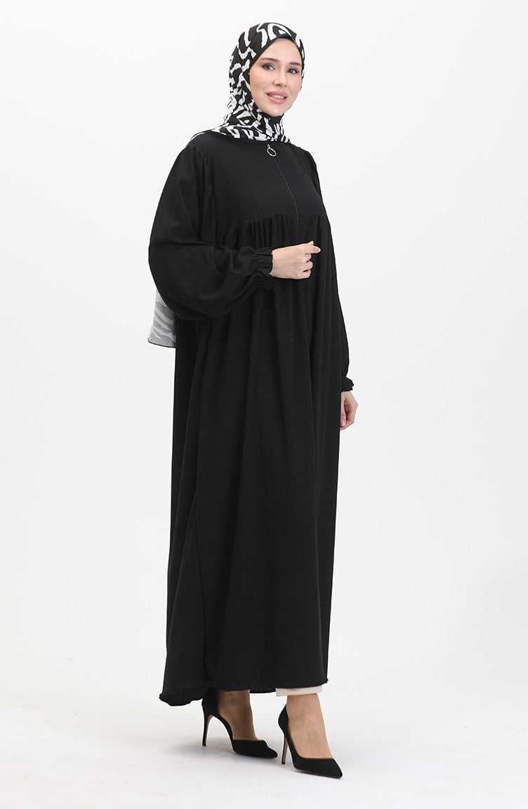 Roba Abaya Froncee 1052-02 Noir 1052-02
