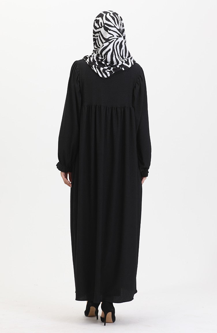 Roba Abaya Froncee 1052-02 Noir 1052-02