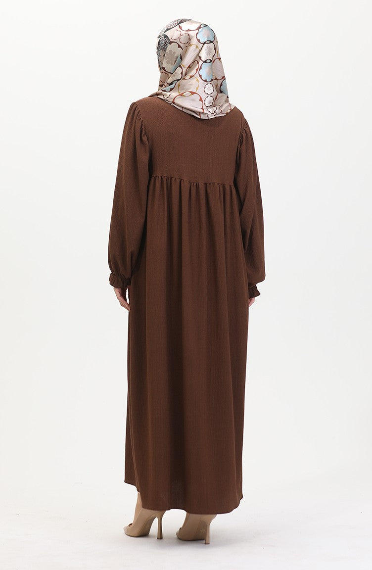Roba Abaya Froncee 1052-03 Marron 1052-03