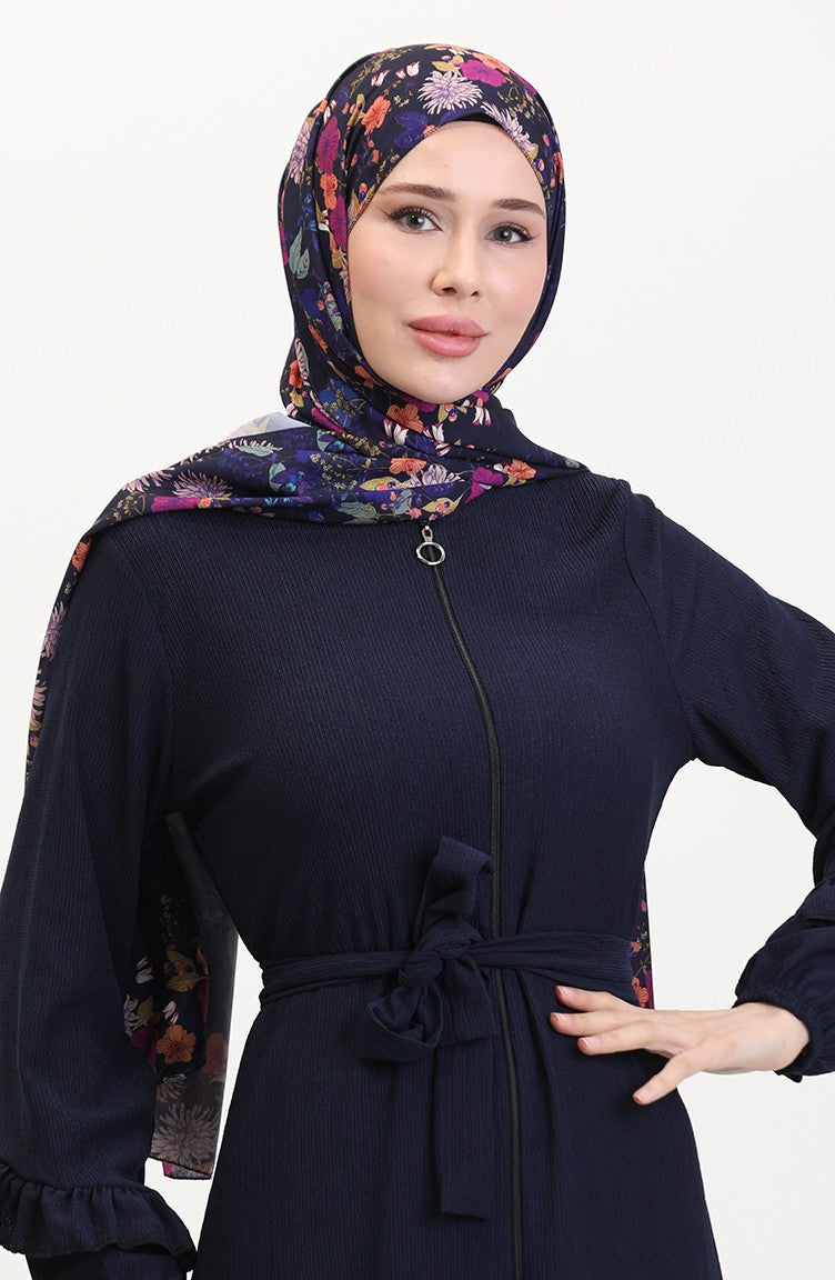 Abayas Bleu Marine 1059-02