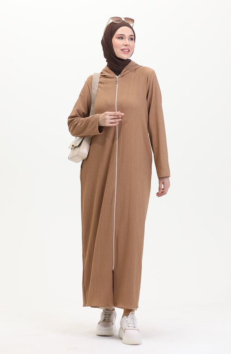 Abaya De Sport A Capuche 5104-01 Vison 5104-01