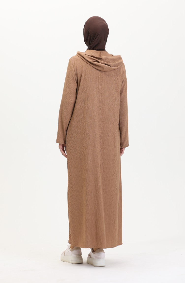 Abaya De Sport A Capuche 5104-01 Vison 5104-01