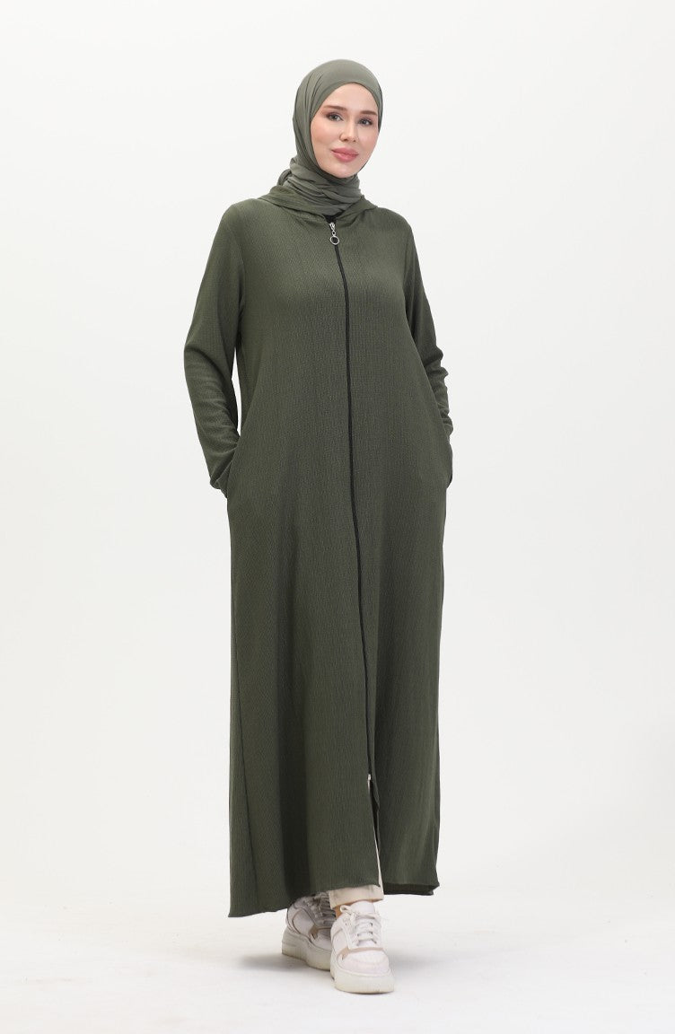Abaya De Sport A Capuche 5104-03 Khaki 5104-03