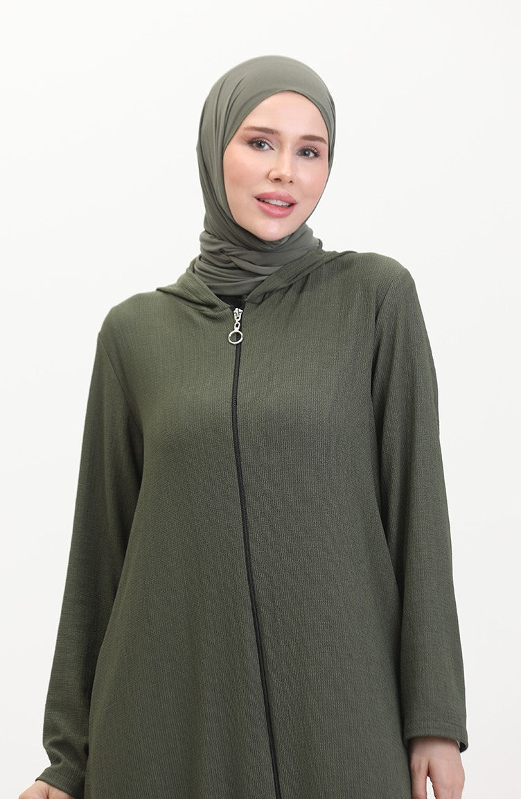 Abaya De Sport A Capuche 5104-03 Khaki 5104-03