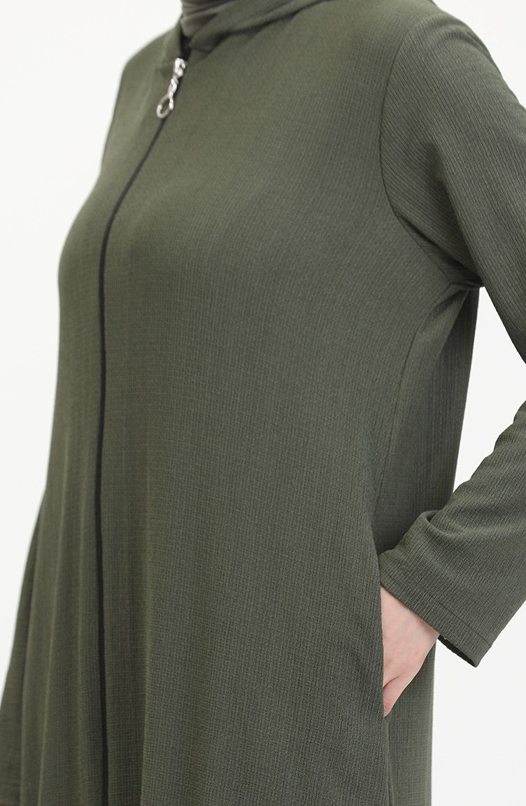 Abaya De Sport A Capuche 5104-03 Khaki 5104-03