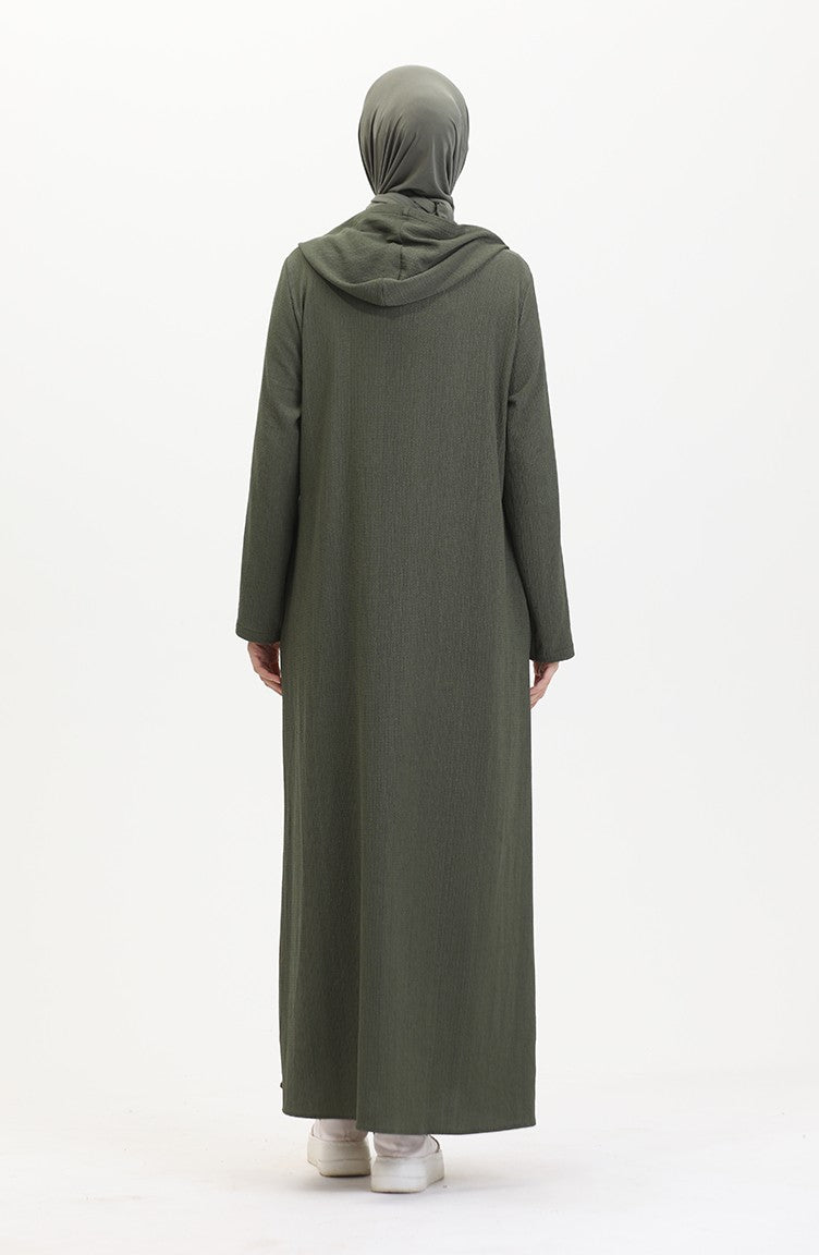 Abaya De Sport A Capuche 5104-03 Khaki 5104-03