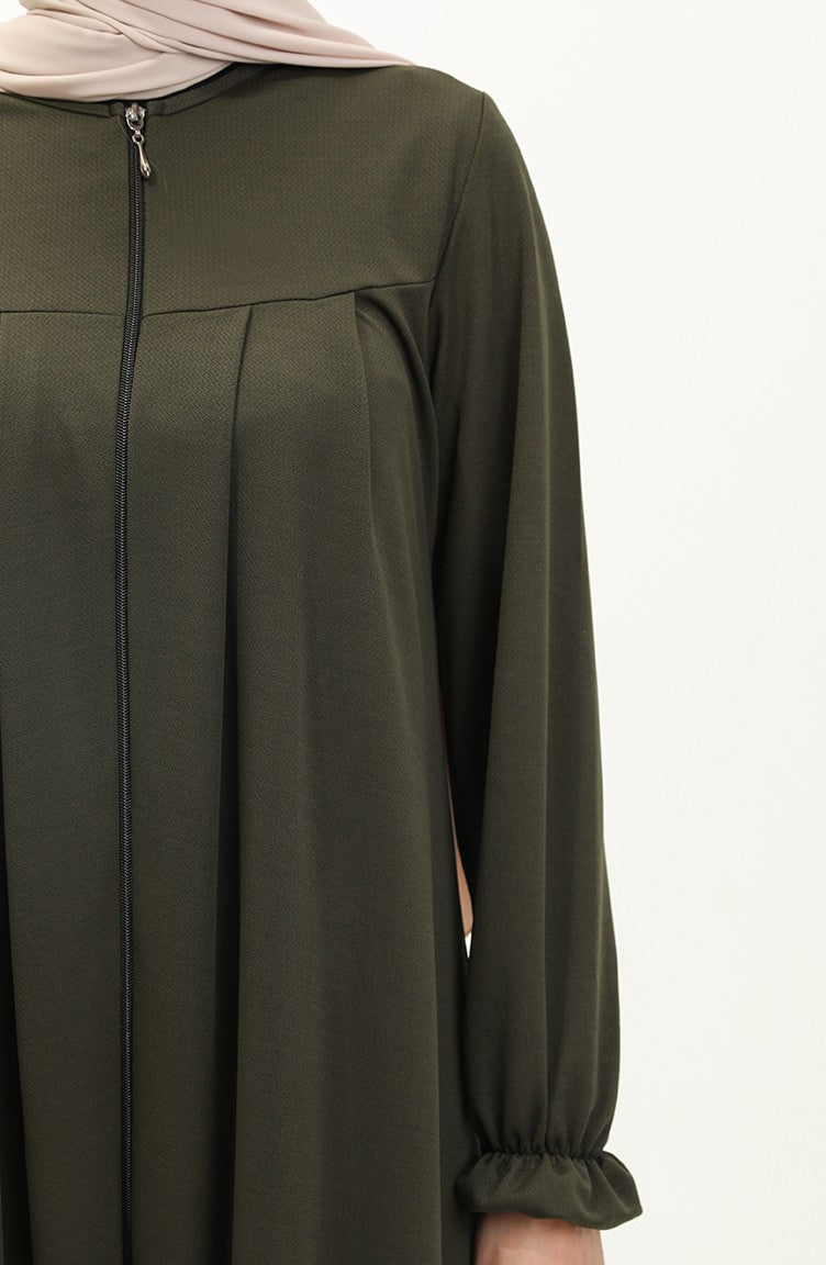 Abaya A Fermeture 0702-05 Khaki 0702-05
