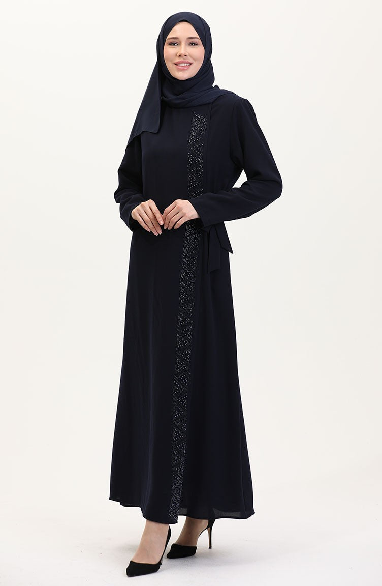 Abayas Bleu Marine 5075-02
