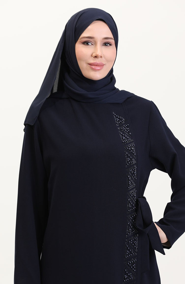 Abayas Bleu Marine 5075-02