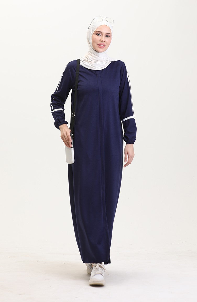 Abayas Bleu marine clair 13045-03