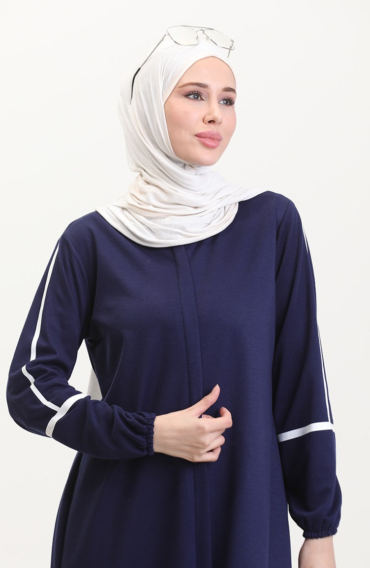 Abayas Bleu marine clair 13045-03