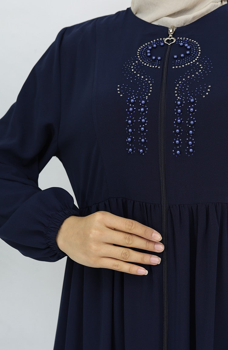 Abayas Bleu Marine 6129-04