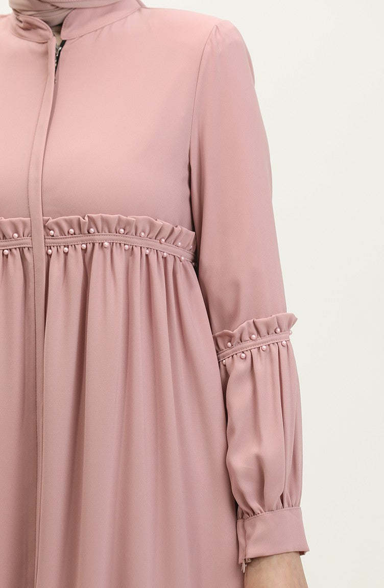 Jamila Perlée Été Abaya Poudre 5928.