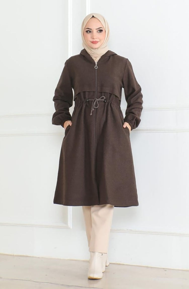 Caban Couleur Brun 0503-04