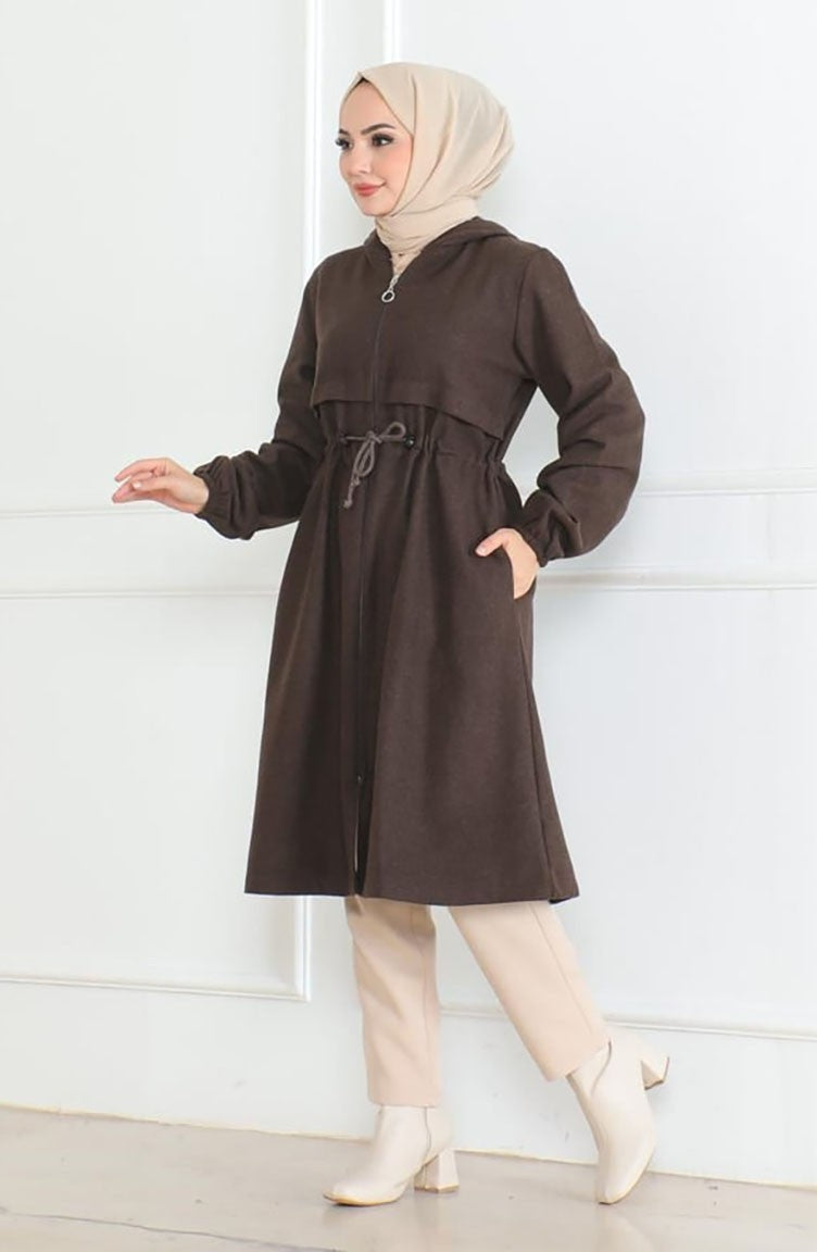 Caban Couleur Brun 0503-04