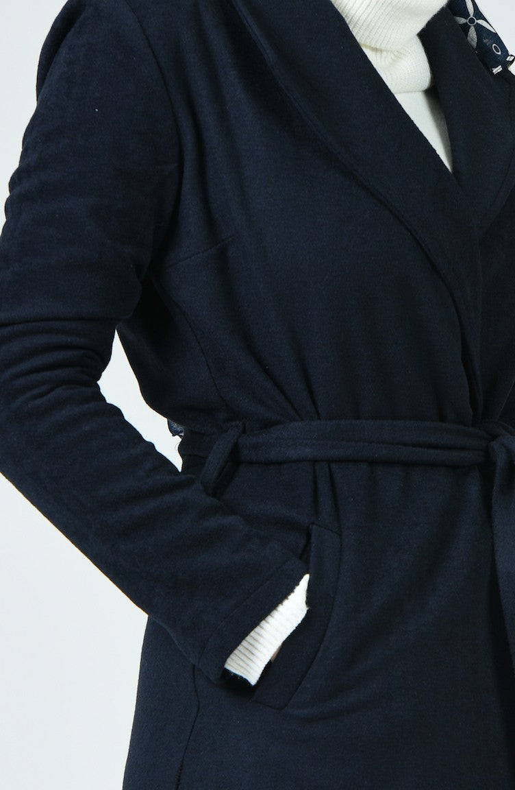 Caban à Ceinture 6020-05 Bleu Marine 6020-05