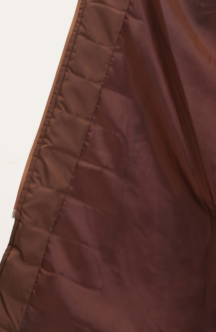 Manteau Matelassé A Capuche 0813-06 Tan 0813-06