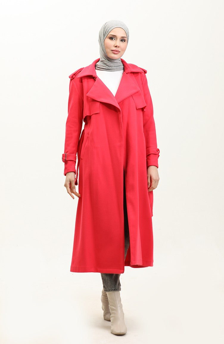 Manteau à épaulettes Fuchsia K318 420