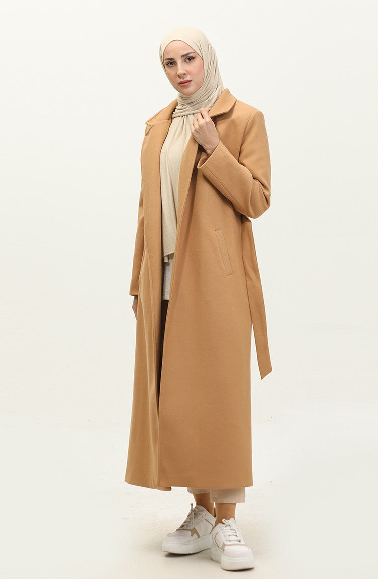 Manteau Long Doublé Camel K323 512