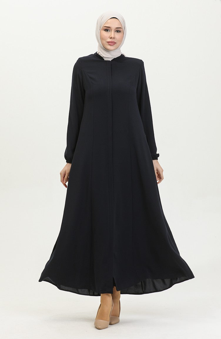 Adel Mevlana Abaya Femme 3018-02 Bleu Marine 3018-02