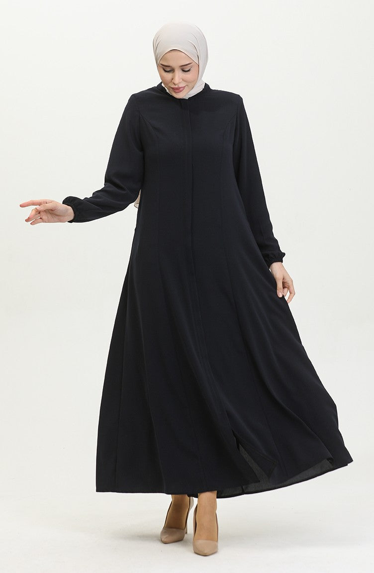 Adel Mevlana Abaya Femme 3018-02 Bleu Marine 3018-02