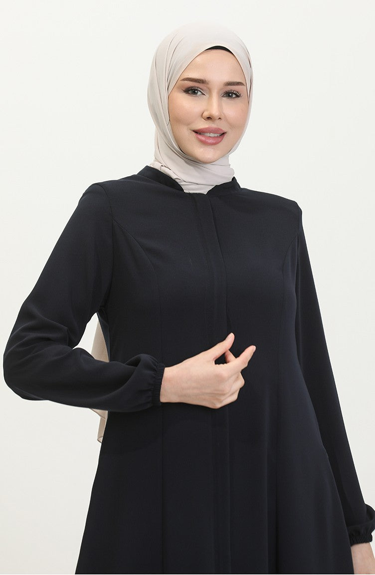 Adel Mevlana Abaya Femme 3018-02 Bleu Marine 3018-02