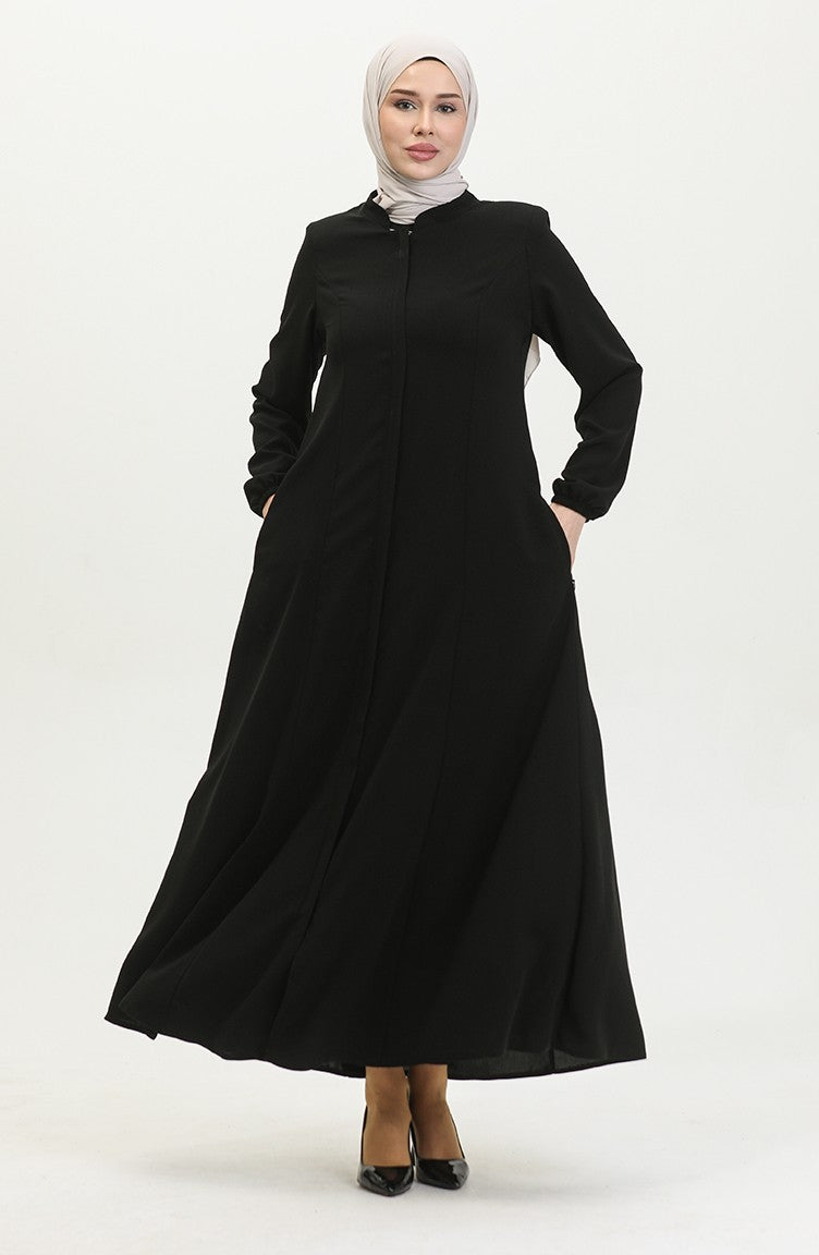 Adel Mevlana Abaya Femme 3018-01 Noir 3018-01
