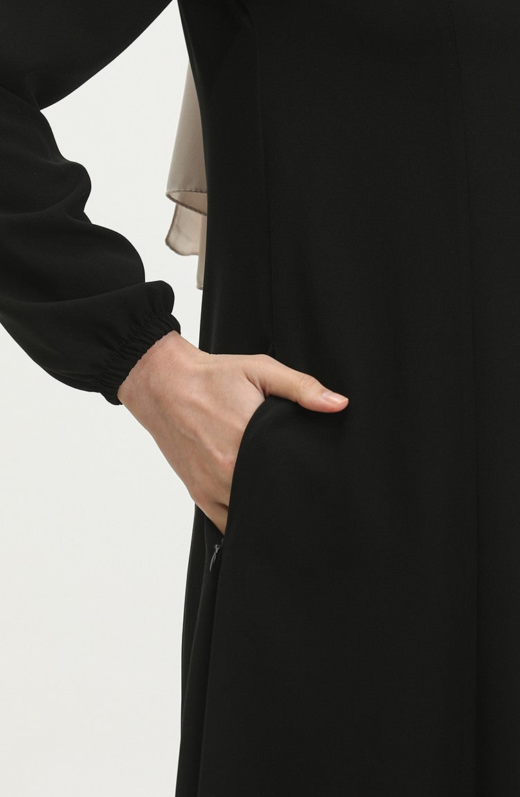 Adel Mevlana Abaya Femme 3018-01 Noir 3018-01